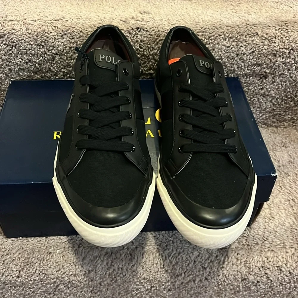 Polo Ralph Lauren Ian Boat Deck Shoes Sneakers new black Men’s Size 11.5